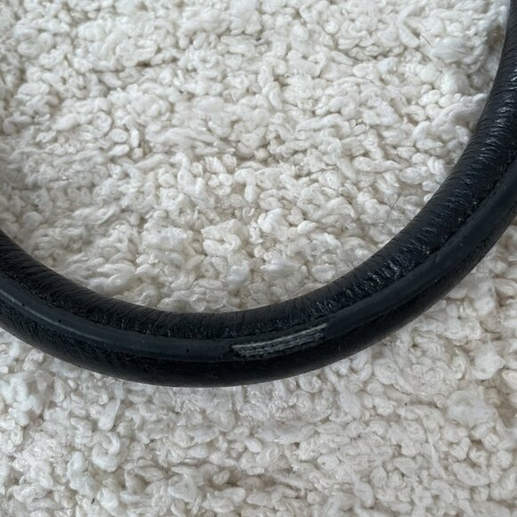 Badgley Mischka Black Leather Handbag - Picture 9 of 12